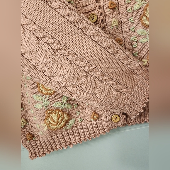 Soeur knitted rose cardigan - Picture 5 of 6